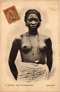 CPA AK SENEGAL Ethnic Nude Fortier - 32. Jeune Fille de Saint-Louis (71169)