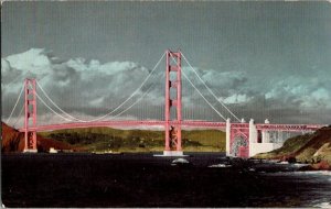 Golden Gate Bridge San Francisco California Vintage Postcard Standard View Card