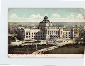Postcard U. S. Congressional Library Washington District of Columbia USA