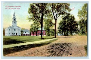 1912 Noonday at Templeton Center , Taunton, Massachusetts MA Antique Postcard 