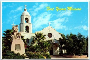 Postcard - Fort Yuma Mission - Yuma, Arizona