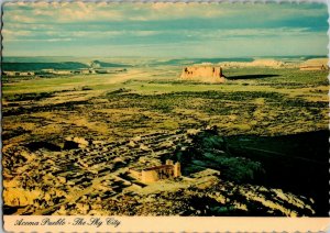 Aerial View, Acoma Pueblo New Mexico Vintage Postcard A70 