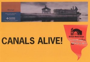 Working Narrowboats Canals British Waterways Advertising Postcard