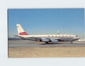 Postcard Western Boeing 720 062 Western Airlines