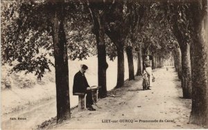 CPA Lizy sur Ourcq Promenade du Canal FRANCE (1100888)