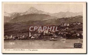 Evian les Bains - Vue Generale - Old Postcard