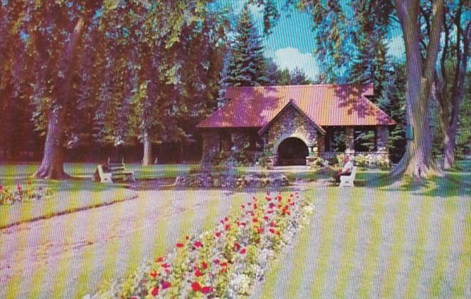 New Hampshire Nashua Greeley Park Entrance 1957