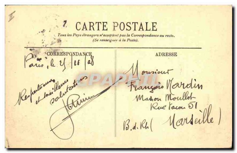 Postcard Old Paris Gate and the Boulevard Saint Martin X