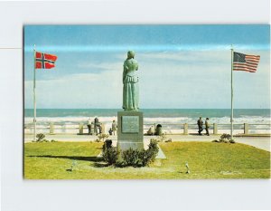 Postcard The Norwegian Lady Statue Virginia Beach Virginia USA