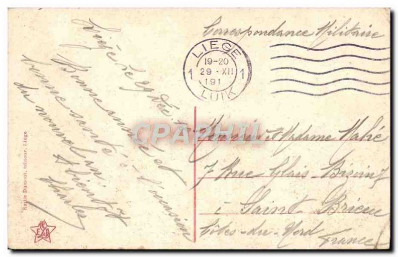 Postcard Liege Old Panorama