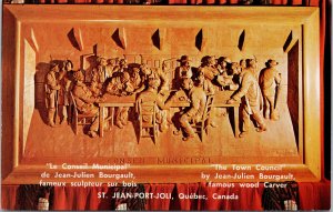 'The Town Council' St. Jean-Port-Joli Quebec Jean-Julien Bourgault Postcard G87