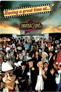 Personal messages, Universal Studios Hollywood, Disneyland vacation, Postcard