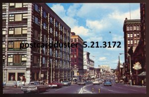 h988 - OTTAWA Ontario Postcard 1960s Rideau Street. Classic Cars