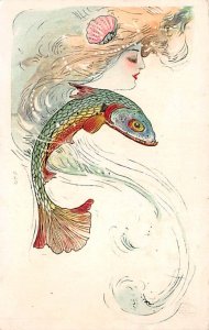 Artist Samuel Schmucker Art Nouveau Postcard