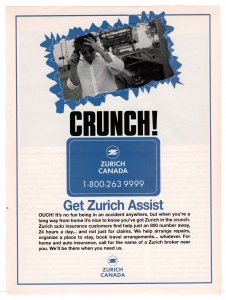Zurich Canada Insurance - 1990's Vintage Ad (Zurich Assist)