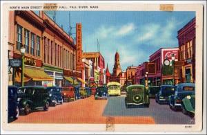 North Main St & City Hall Fall River MA