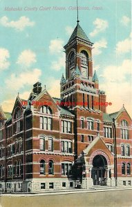 4 Postcards, Oskaloosa Iowa, Various Scenes, School-Post Office-Court House