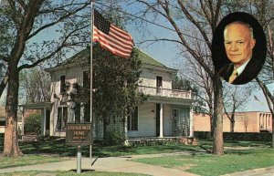Postcard Eisenhower Home and Museum Abilene Kansas
