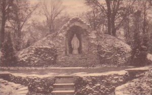 Illinois Springfield The Grotto Of Our Lady Which Graces The Cloistered Garde...