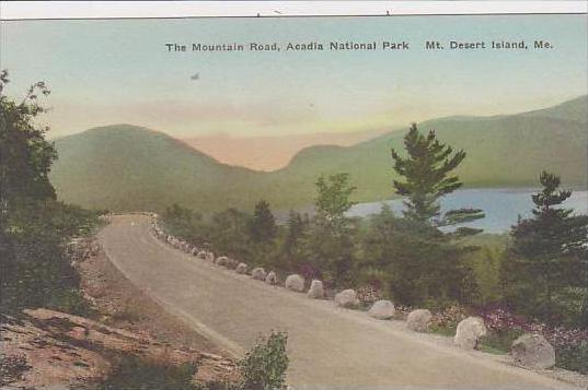 Maine Mt Desert Isand The Mountain Road Acadia National Park Albertype