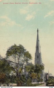 BALTIMORE, Maryland, 1910; Eutaw Place Baptist Church