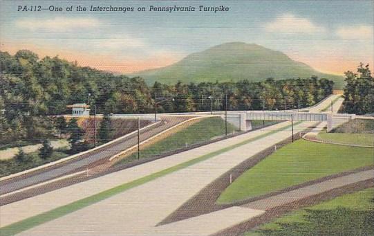 One Of The Interchanges On Pennsylvania Turnpike Harrisburg Pennsylvania