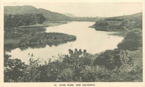 c1910 Postcard 22. New Caledonia River Scene, Unposted Excellent