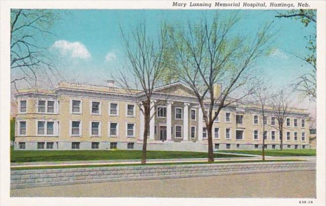 Nebraska Hastings Mary Lanning Memorial Hospital Curteich