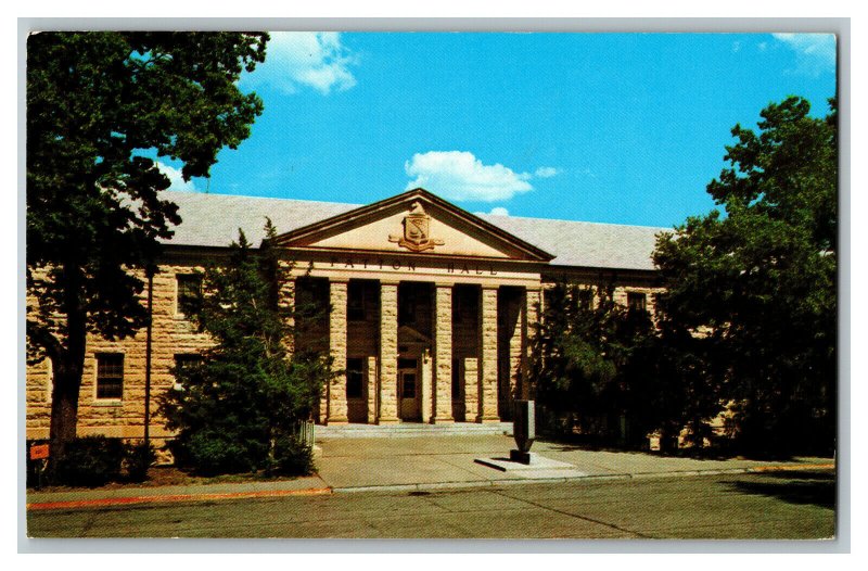 Postcard KS Patton Hall Fort Riley Kansas Vintage Standard View Card Army Base 