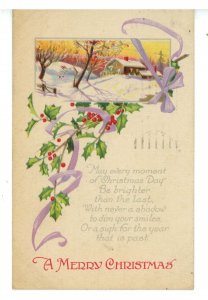 Greeting - Christmas   (ink stains)