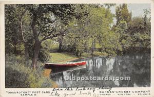 Canoe Rowing Unused pin hole near top edge