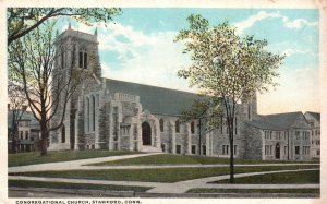 Stamford Connecticut Historical Congregational Church Religious Vintage Postcard