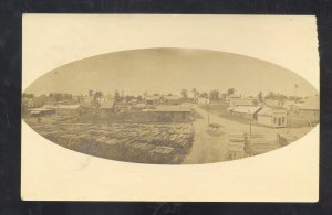 RPPC STOVER MISSOURI DOWNTOWN LUMBER YARD VINTAGE REAL PHOTO POSTCARD