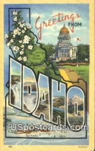 Greetings from, Idaho       ;            Greetings from, ID 