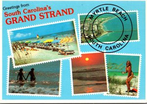 Greetings From Grand Strand Beaches South Carolina With Multi Views