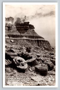 RPPC The Snow Lady Oil Loop Road Petrified Forest Arizona VTG Postcard 1529