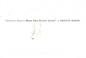 Strange Angels made this Planet Grow   Kristin Hersh 