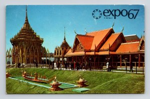 Pavilion Thailand Ile Notre Dame Expo67 Montreal Canada Postcard UNP VTG Unused