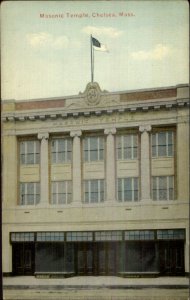 Chelsea MA Masonic Temple c1910 Postcard