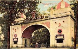 Wheeling West Virginia Park Entrance Antique Postcard K46078