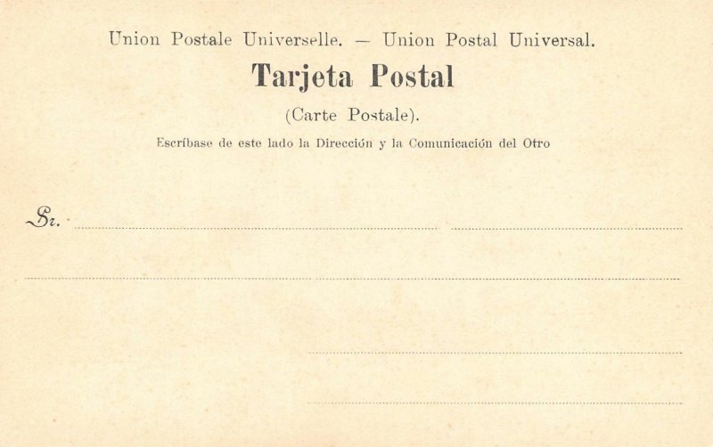 LP40    Panama Postcard  Market Boats