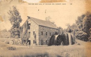 The Old Grist Mill At Wayside Inn Sudbury, Massachusetts USA View Postcard Ba...