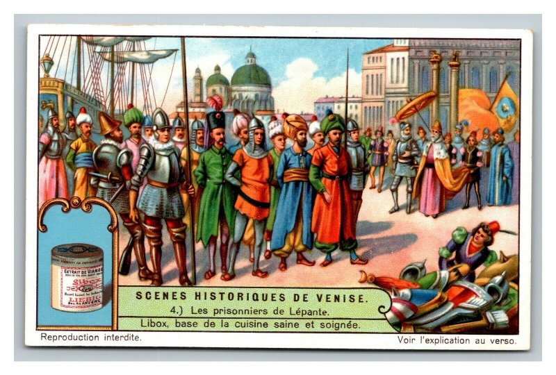 Vintage Liebig Trade Card - French - 4 of The History of Venice Set