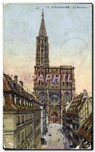 Old Postcard Strasbourg La Cathedrale