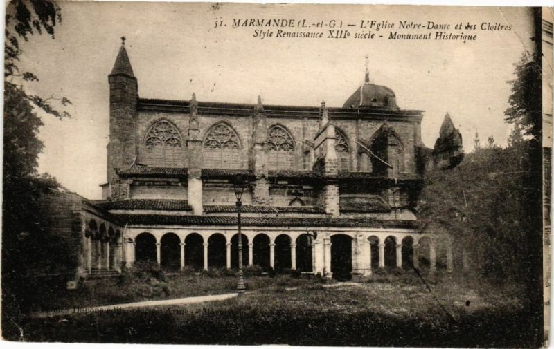 CPA MARMANDE - L'Église N.-D. (251416)