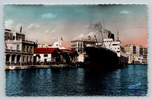 Algiers Algeria  Port Sidi-Mabrouk Ship Waterfront Jomone Postcard