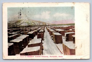 J86/ Sandpoint Idaho Postcard c1910 Humbird Lumber Company Yard 366
