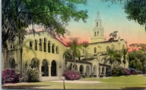 1910s Russell Theatre & Knowles Chapel Rollins College Winter Park Fla. Postcard