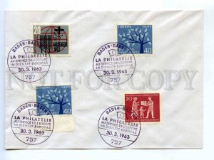 418094 GERMANY 1963 year Baden Badeb Europe philately COVER