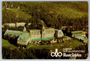 Auberge des Gouverneurs, Manoir Richelieu, Charlevoix PQ, 1986 Aerial View PC